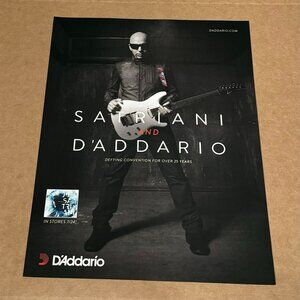 Joe Satriani - D'Addario - 2015 Print Advertisement